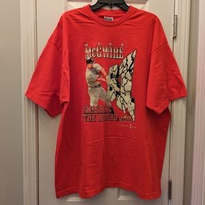 Vintage 1998 Mark McGwire "Smashing the Record" Arizona Cardinals Tee, Size 3XL